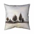 Begin Home Decor 26 x 26 in. Landscape of Trees-Double Sided Print Indoor Pillow 5541-2626-LA100